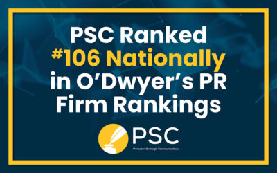 PSC Ranked No. 106 Nationally in O’Dwyer’s PR Firm Rankings